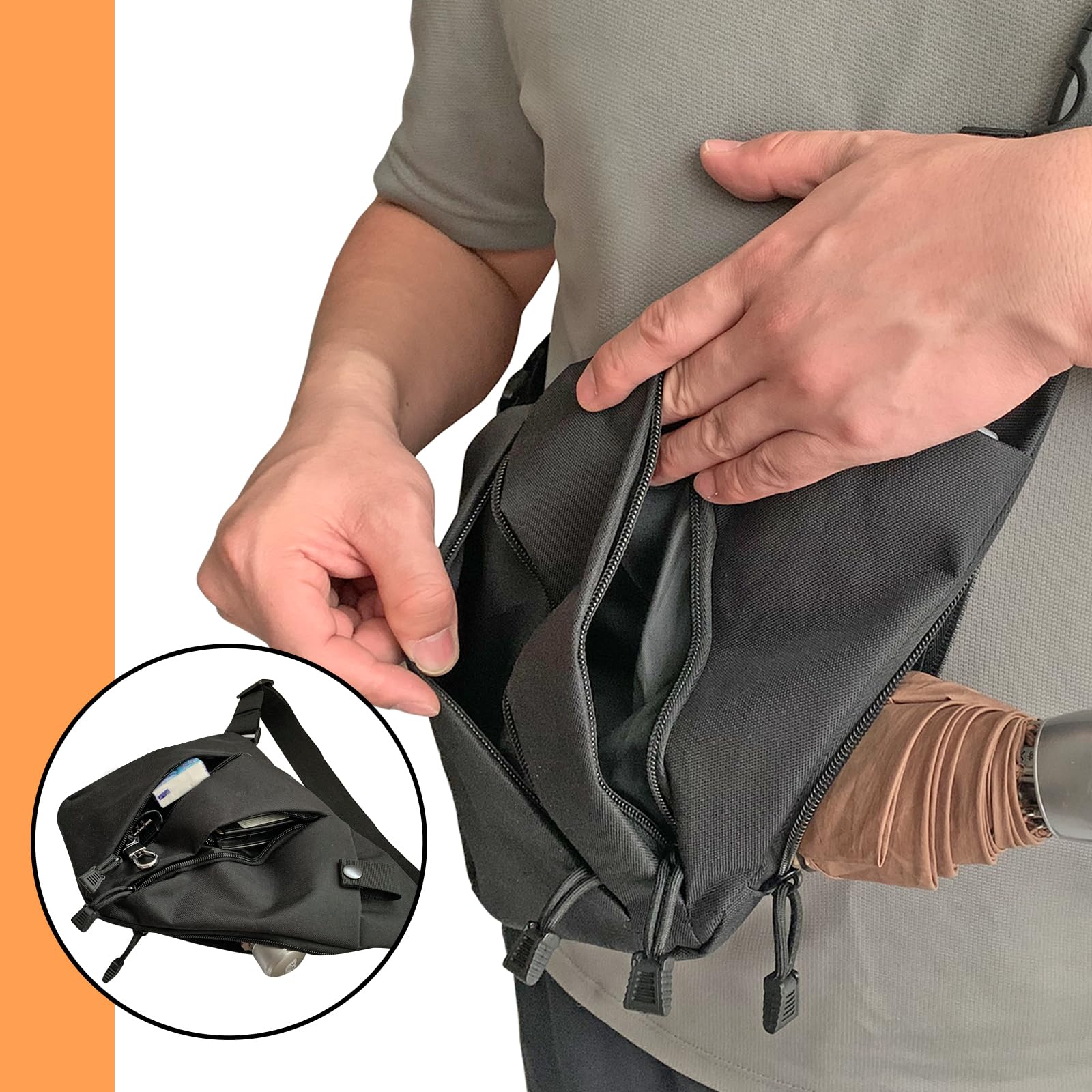 Tactical Crossbody Sling Bag E - Edc Concealed Carry avaliação e preço