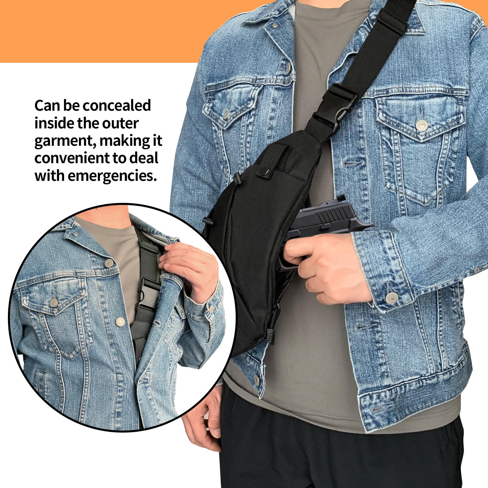 Tactical Crossbody Sling Bag E - Edc Concealed Carry avaliação e preço